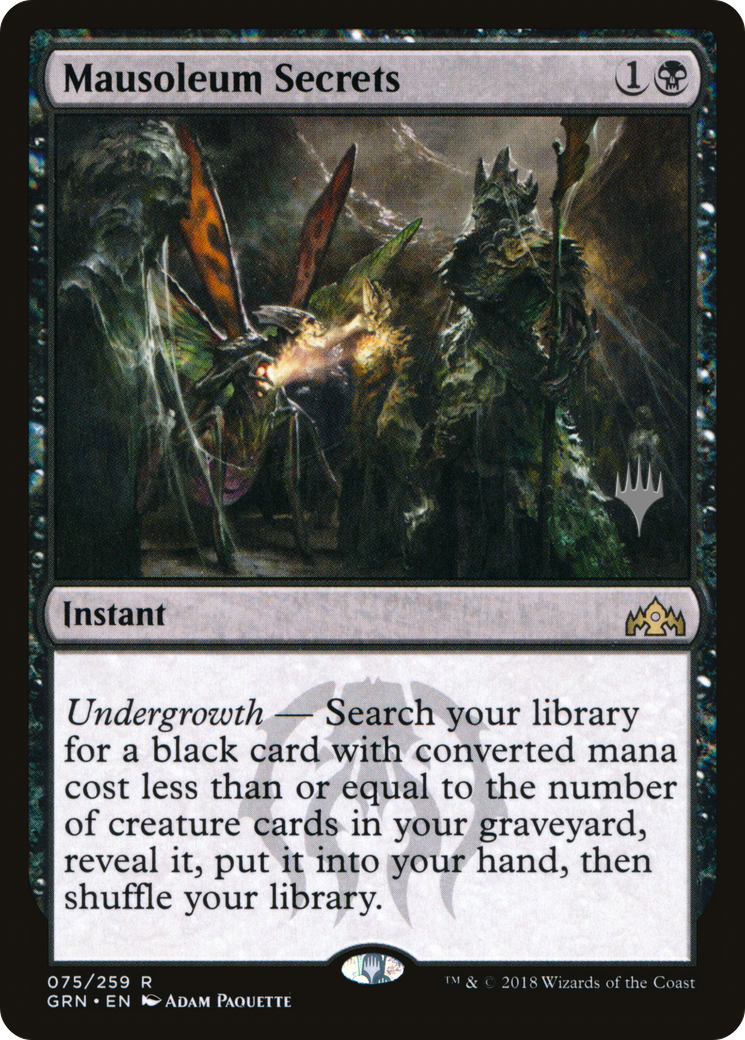 Mausoleum Secrets (PPTHB-75P) - Guilds of Ravnica Promos Foil