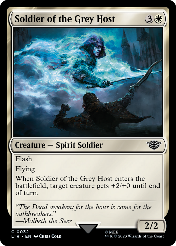 Soldier of the Grey Host (LTR-032) - The Lord of the Rings: Tales of Middle-earth Foil