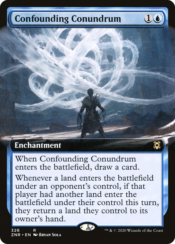 Conundrum déroutant (ZNR-326) - Zendikar Rising : (Extended Art)