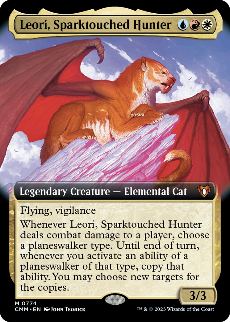 Leori, Chasseuse Sparktouched (CMM-774) - Commander Masters : (Extended Art) Foil