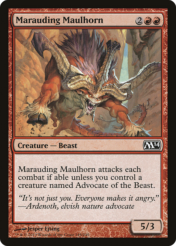 Corne de Maul en maraude (M14-145) - Magic 2014 Foil