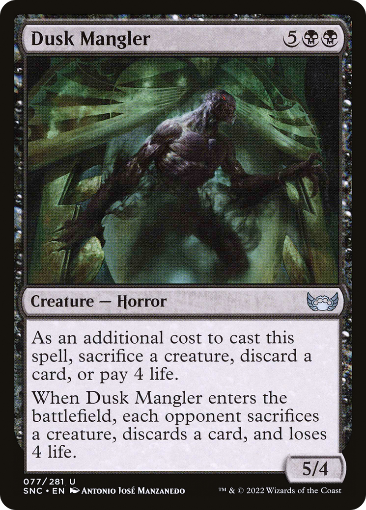 Dusk Mangler (SNC-077) - Feuille d'aluminium des rues de New Capenna