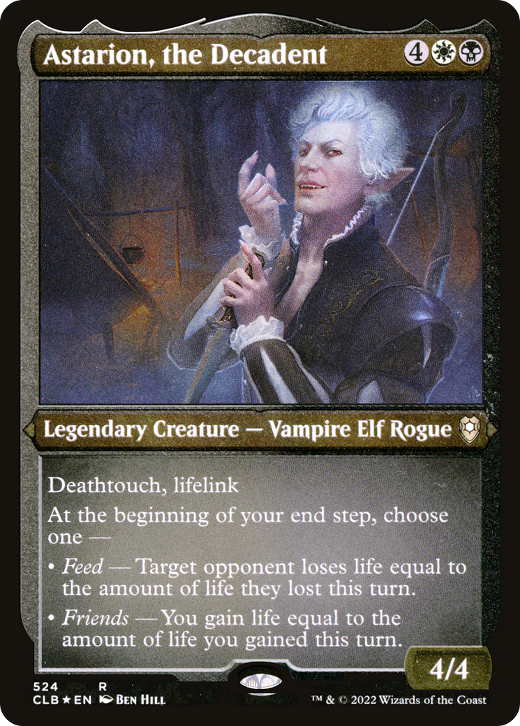 Astarion, le Décadent (CLB-524) - Commander Legends : La Bataille pour Baldur's Gate (feuille gravée)