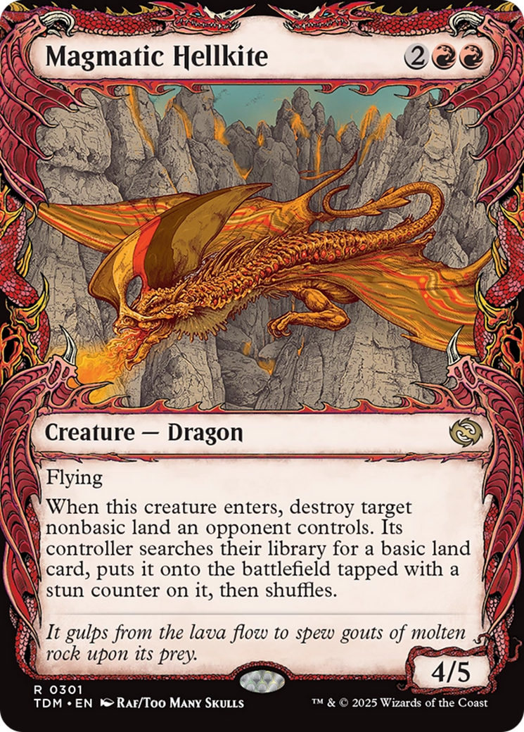 Magmatic Hellkite (Vitrine) (TDM-301) - Tarkir : Dragonstorm Foil