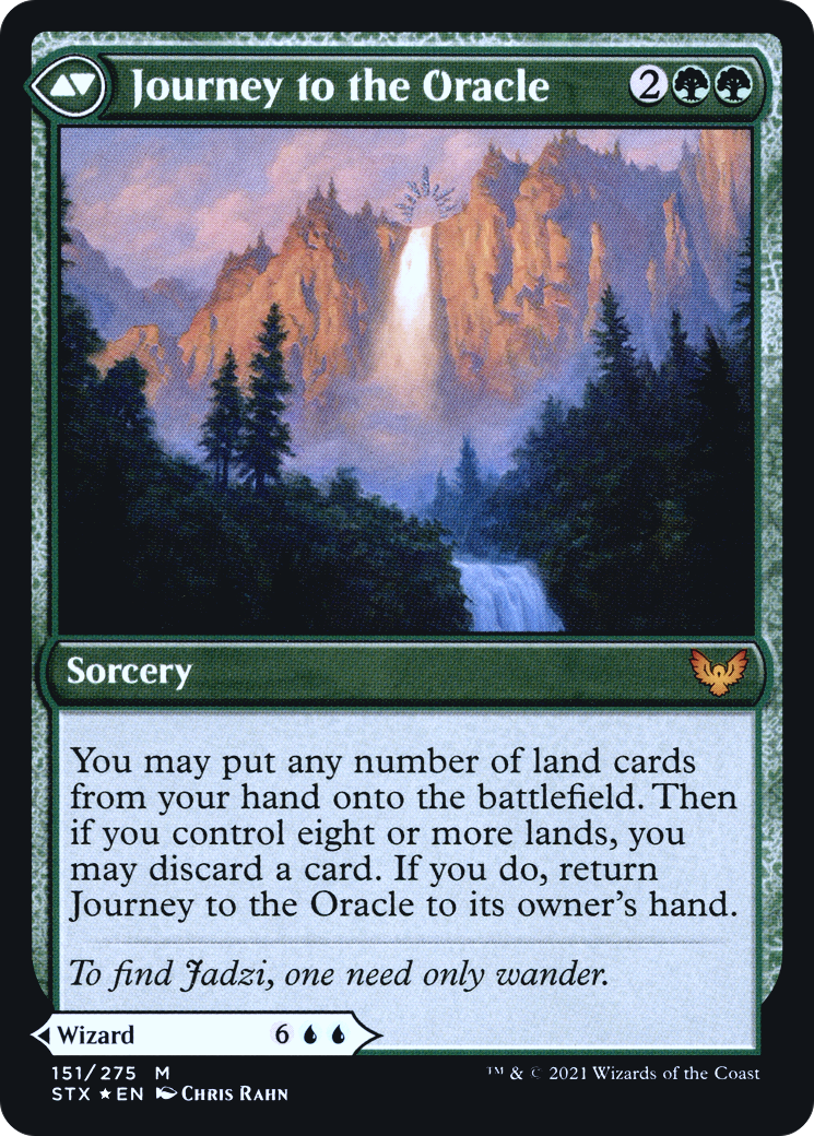 Jadzi, Oracle d'Arcavios // Voyage vers l'Oracle (PSTX-151S) - Strixhaven : École des Mages Promos Foil