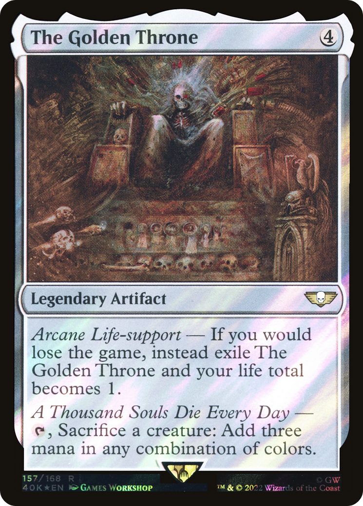 The Golden Throne (Surge Foil) (40K-157) - Warhammer 40,000 Commander Foil