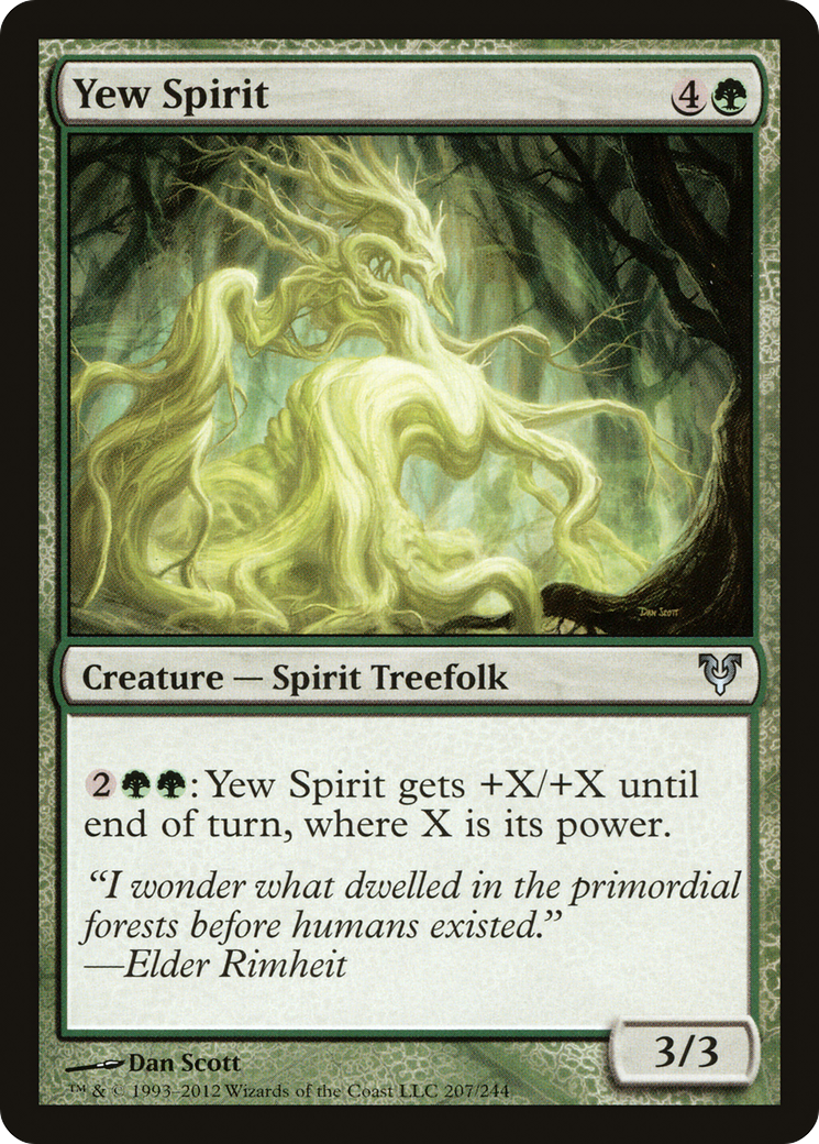 Yew Spirit (AVR-207) - Feuille restaurée Avacyn