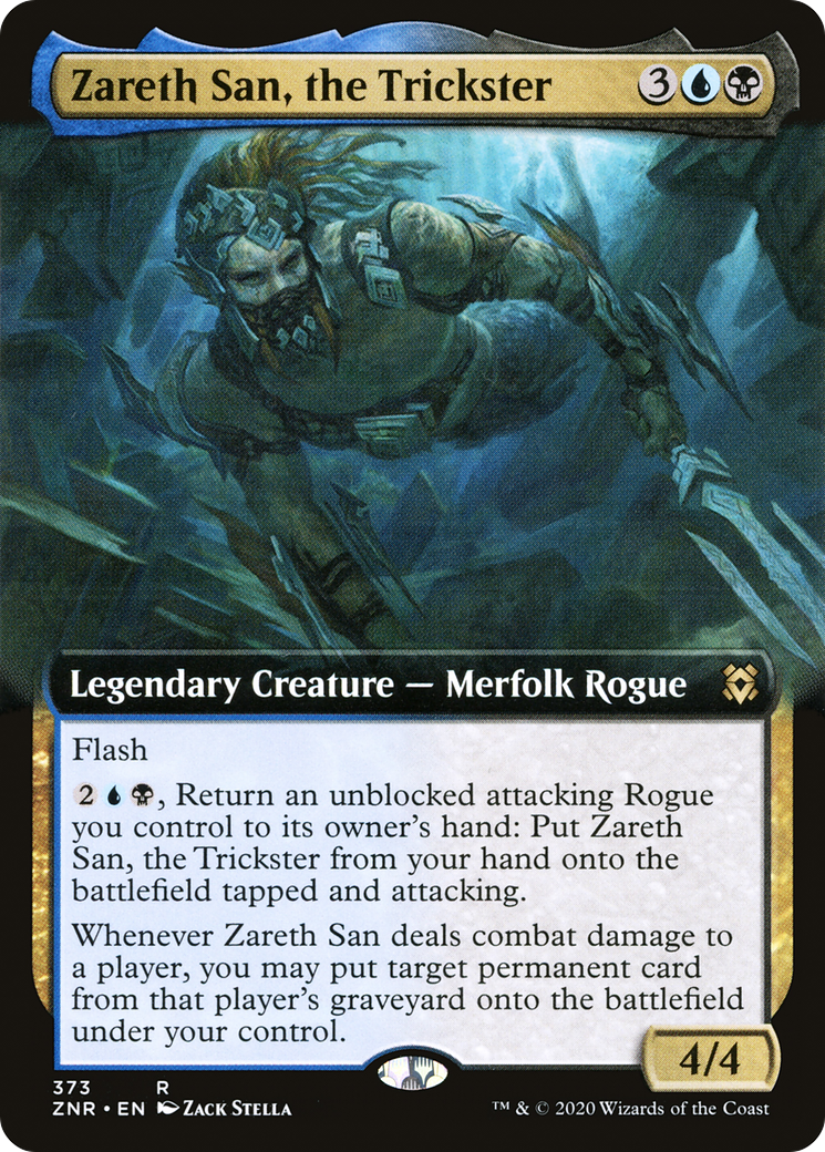 Zareth San, the Trickster (Extended Art) (ZNR-373) - Zendikar Rising: (Extended Art) Foil