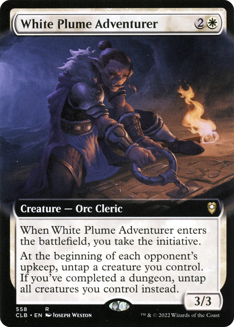 Aventurier Plume Blanche (CLB-558) - Commander Legends : La Bataille de Baldur's Gate : (Illustration étendue) Foil