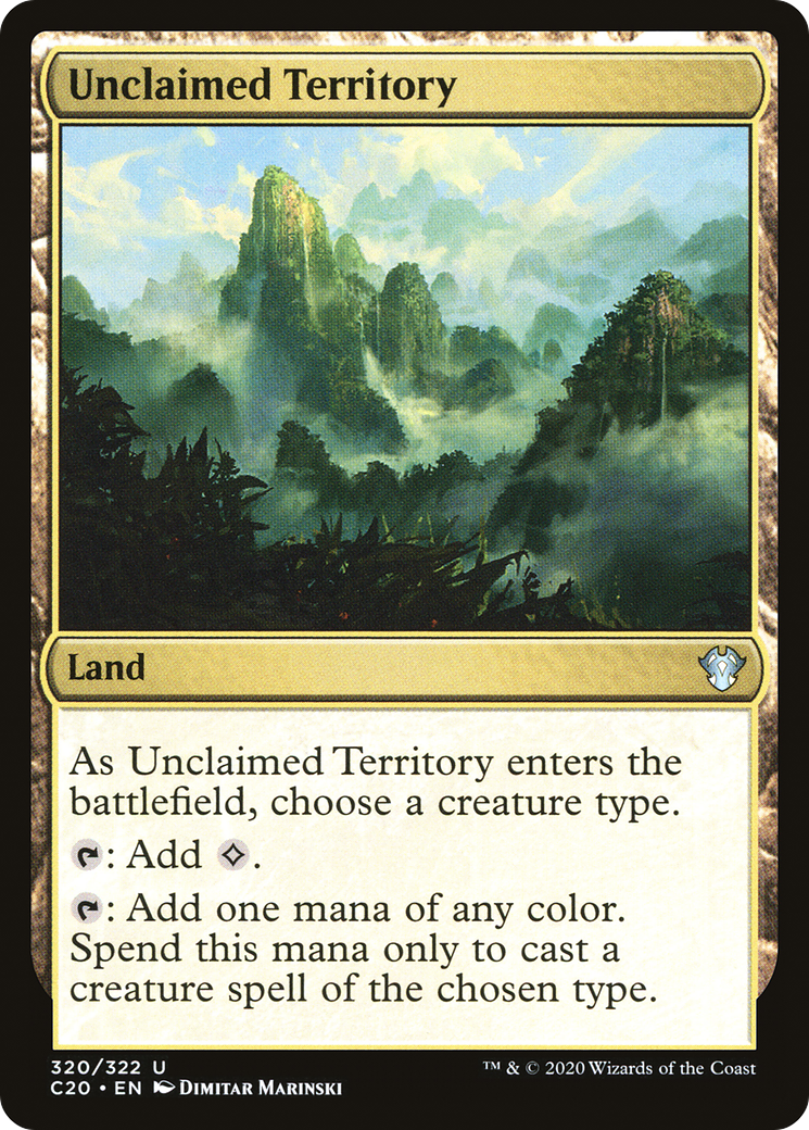 Unclaimed Territory (C20-320) - Commander 2020
