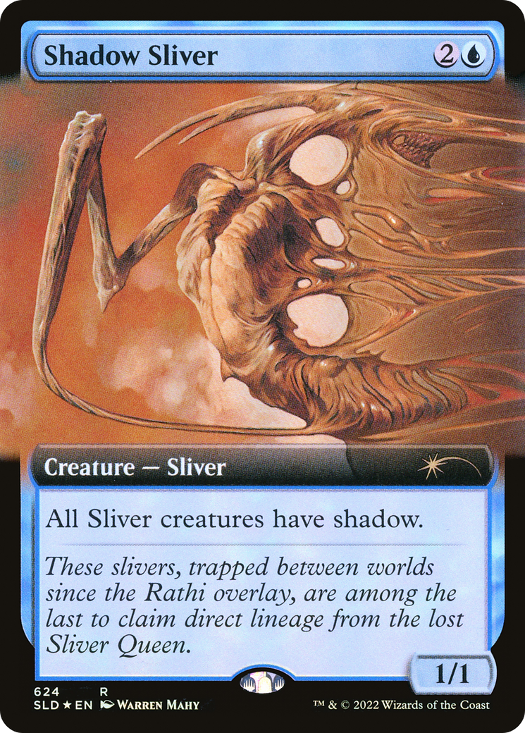 Shadow Sliver (Extended Art) (SLD-624) - Secret Lair Drop: (Extended Art) Foil
