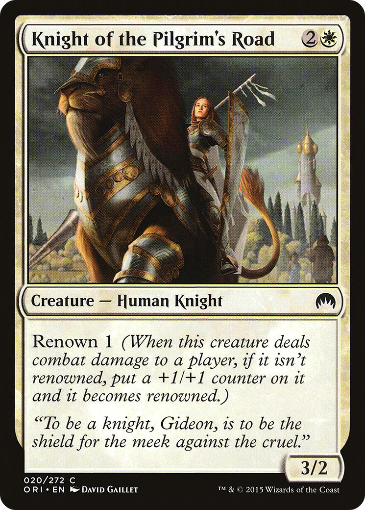 Knight of the Pilgrim's Road (ORI-020) - Magic Origins Foil