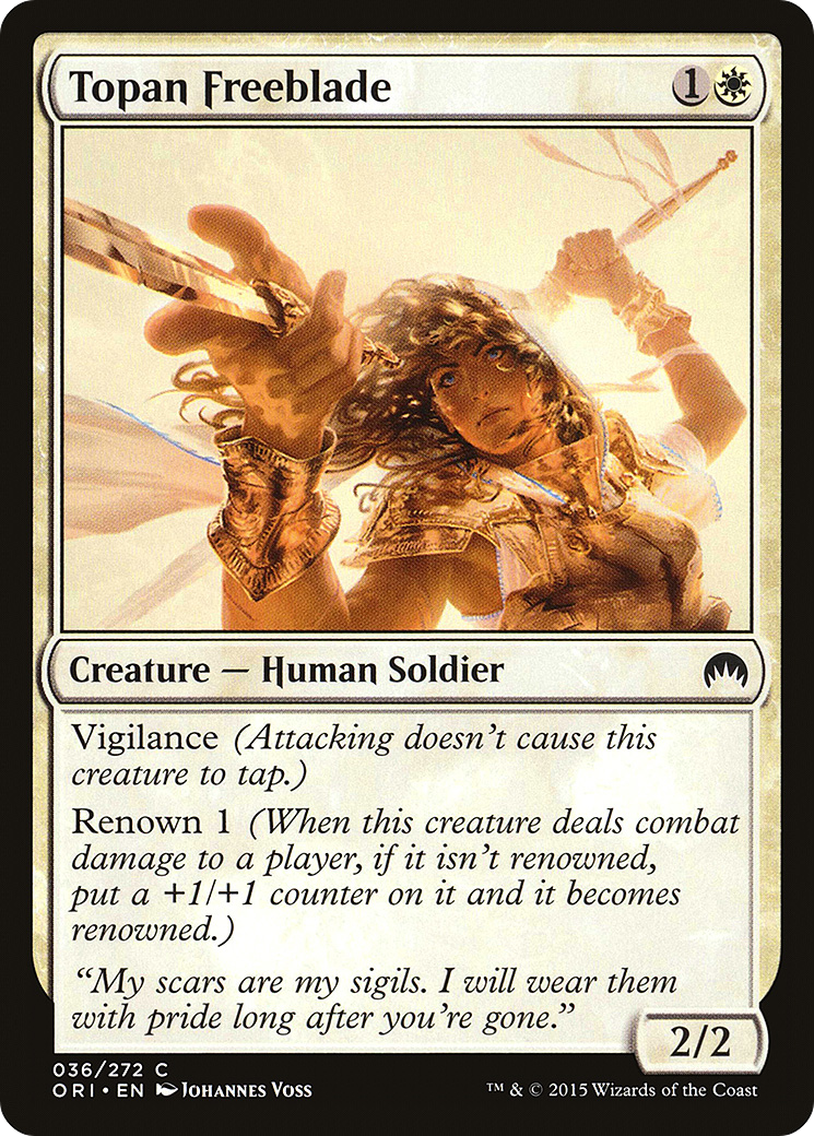 Topan Freeblade (ORI-036) - Magic Origins Foil
