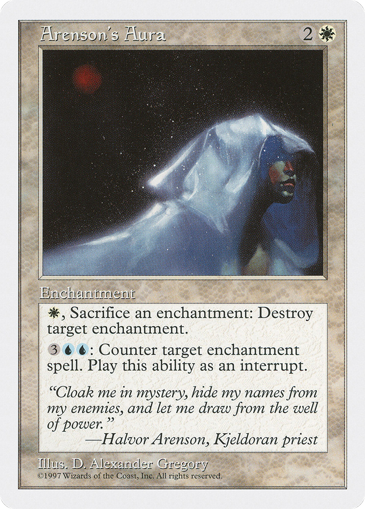 L'Aura d'Arenson (5ED-006) - Cinquième édition