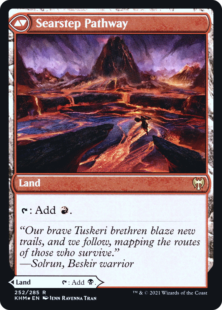 Voie Blightstep // Voie Searstep (PKHM-252S) - Kaldheim Promos Foil