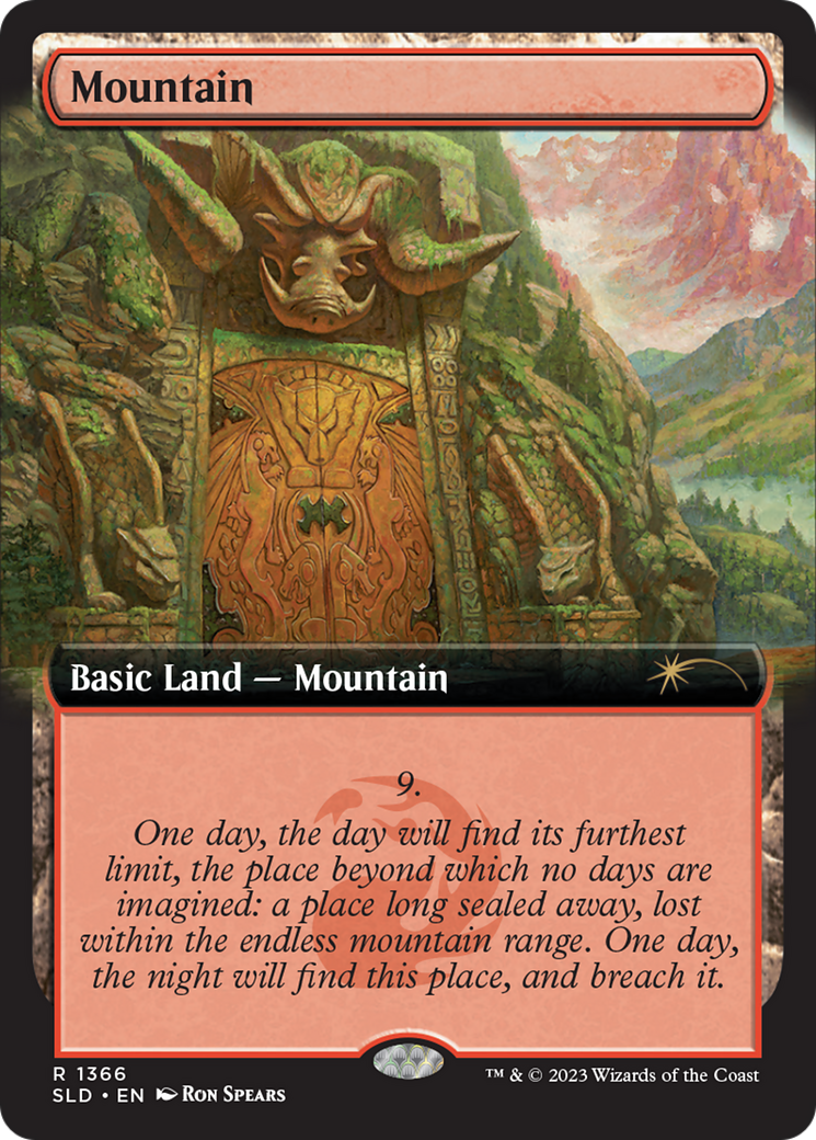 Mountain (1366) (SLD-1366) - Secret Lair Drop: (Extended Art)