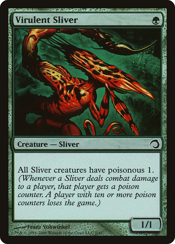 Virulent Sliver (H09-002) - Série de decks Premium : Slivers Foil