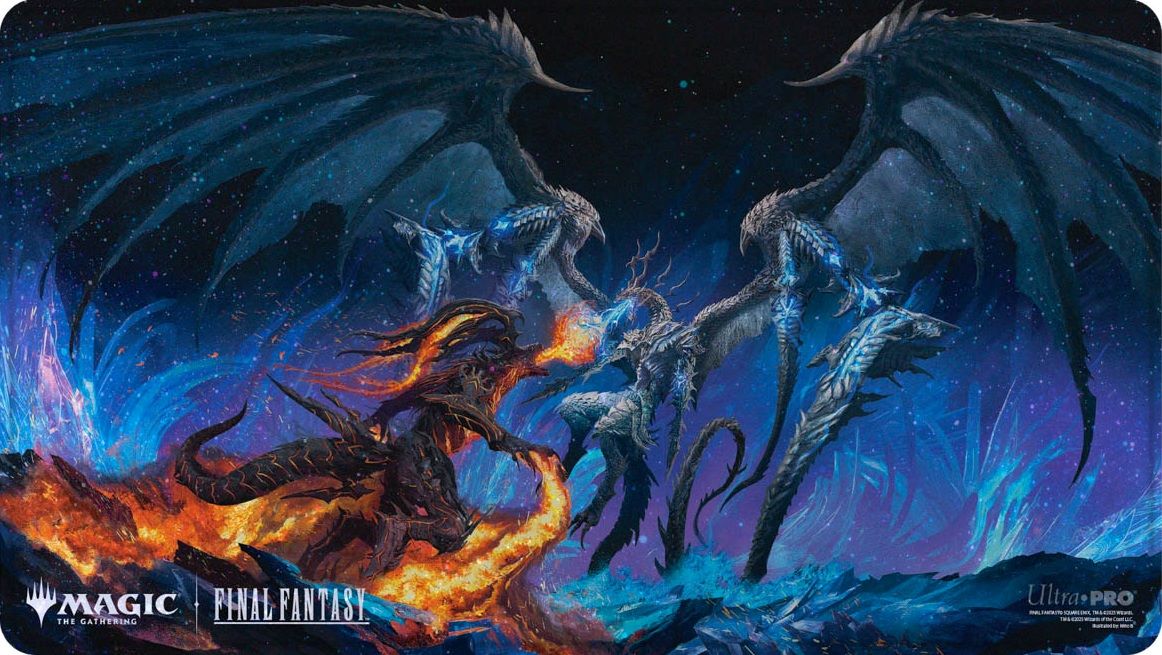 Ultra Pro - Playmat for Magic: The Gathering x Final Fantasy - Bahamut & Ifrit Holo Foil