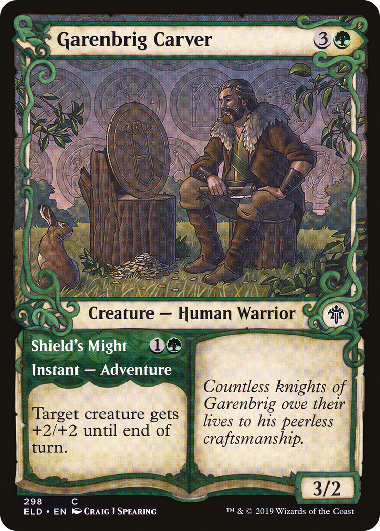 Garenbrig Carver (Showcase) (ELD-298) - Throne of Eldraine: (Showcase) Foil