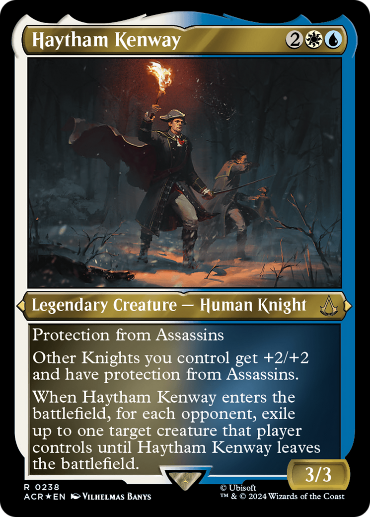 Haytham Kenway (ACR-238) - Feuille gravée Assassin's Creed