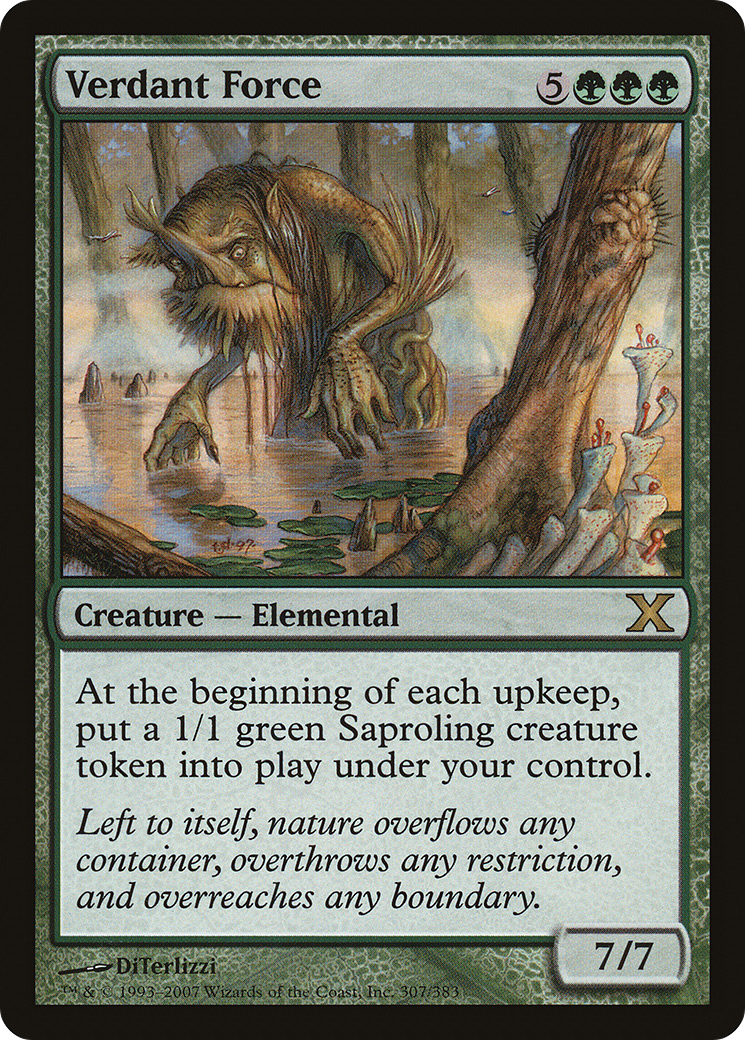 Verdant Force (10E-307) - Tenth Edition Foil