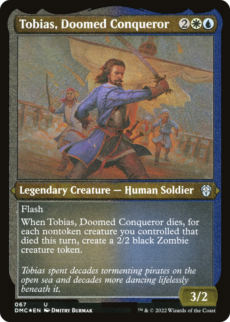 Tobias, Conquérant maudit (DMC-067) - Dominaria United Commander, feuille gravée