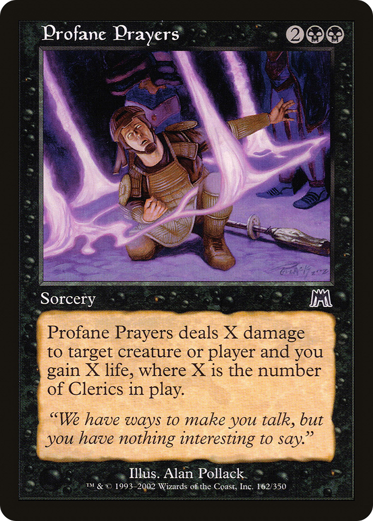 Prières profanes (ONS-162) - Onslaught Foil