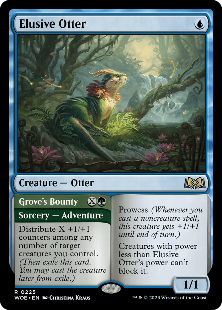 Loutre insaisissable // Prime du Bosquet (WOE-225) - Feuille Wilds of Eldraine