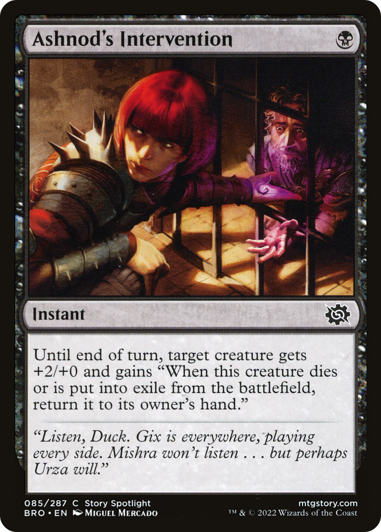 L'intervention d'Ashnod (BRO-085) - Le contre-argument des Frères