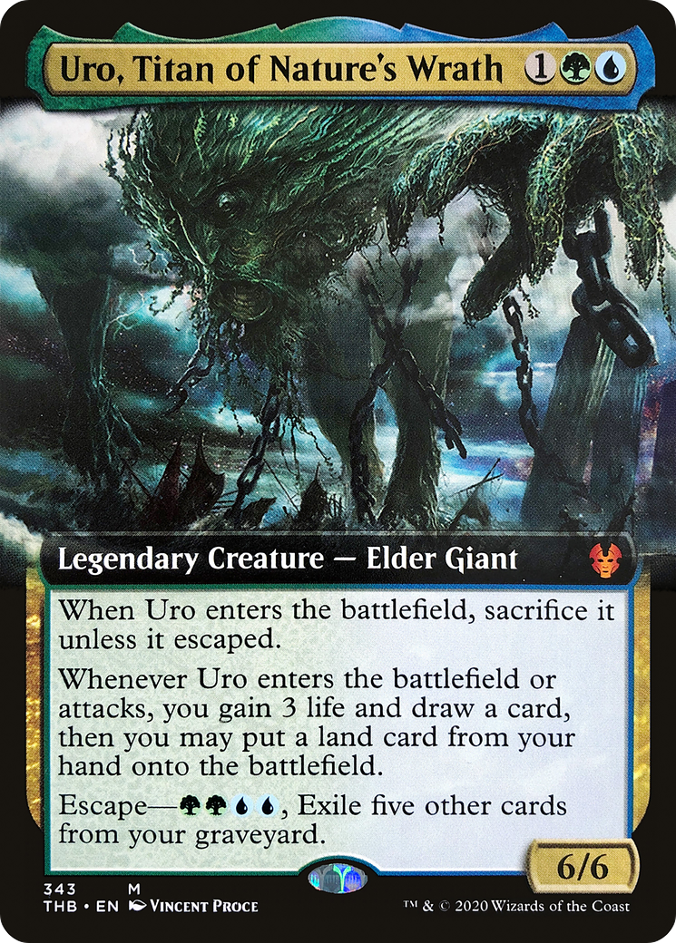 Uro, Titan of Nature's Wrath (Extended Art) (THB-343) - Theros Beyond Death: (Extended Art) Foil