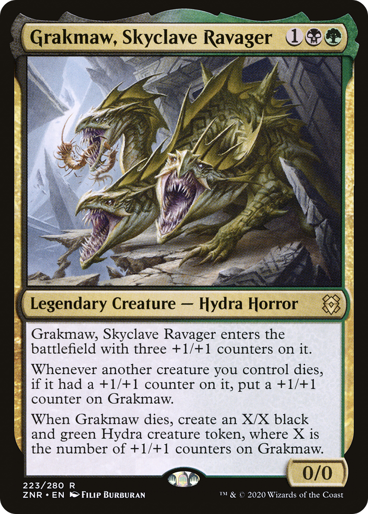 Grakmaw, Skyclave Ravager (ZNR-223) - Feuille montante de Zendikar