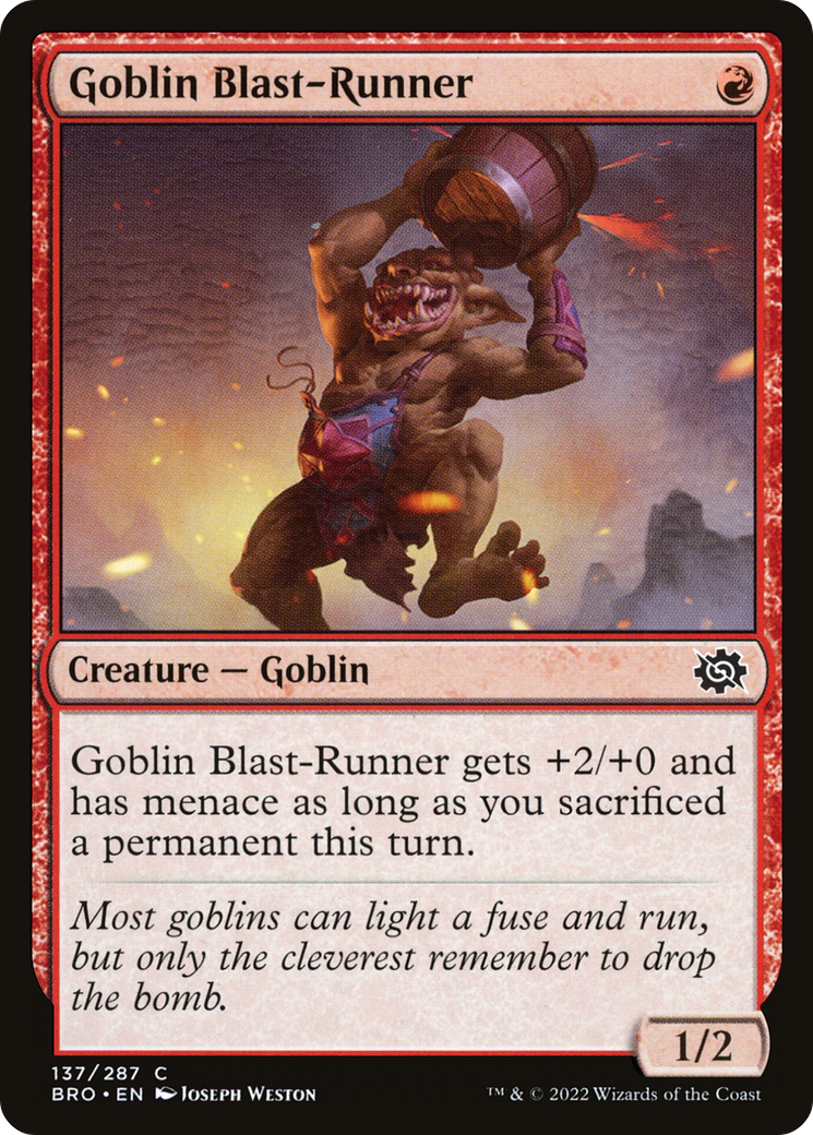 Goblin Blast-Runner (BRO-137) - The Brothers' War Foil