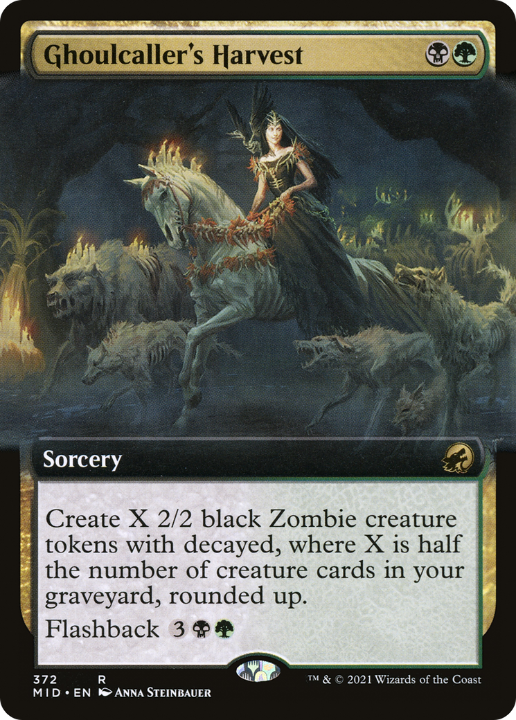 Ghoulcaller's Harvest (Extended Art) (MID-372) - Innistrad: Midnight Hunt: (Extended Art) Foil