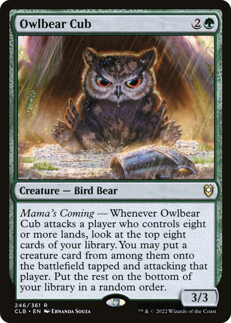 Owlbear Cub (CLB-246) - Commander Legends: Battle for Baldur's Gate
