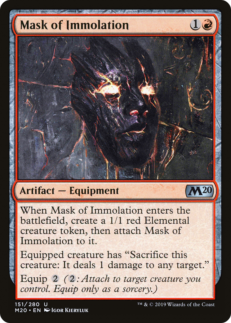 Mask of Immolation (M20-151) - Core Set 2020 Foil