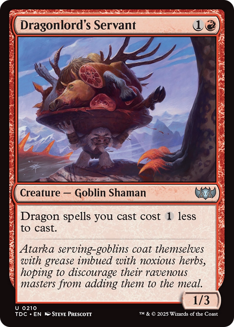 Serviteur du Seigneur des Dragons (TDC-210) - Commandant : Tarkir : Tempête de Dragons