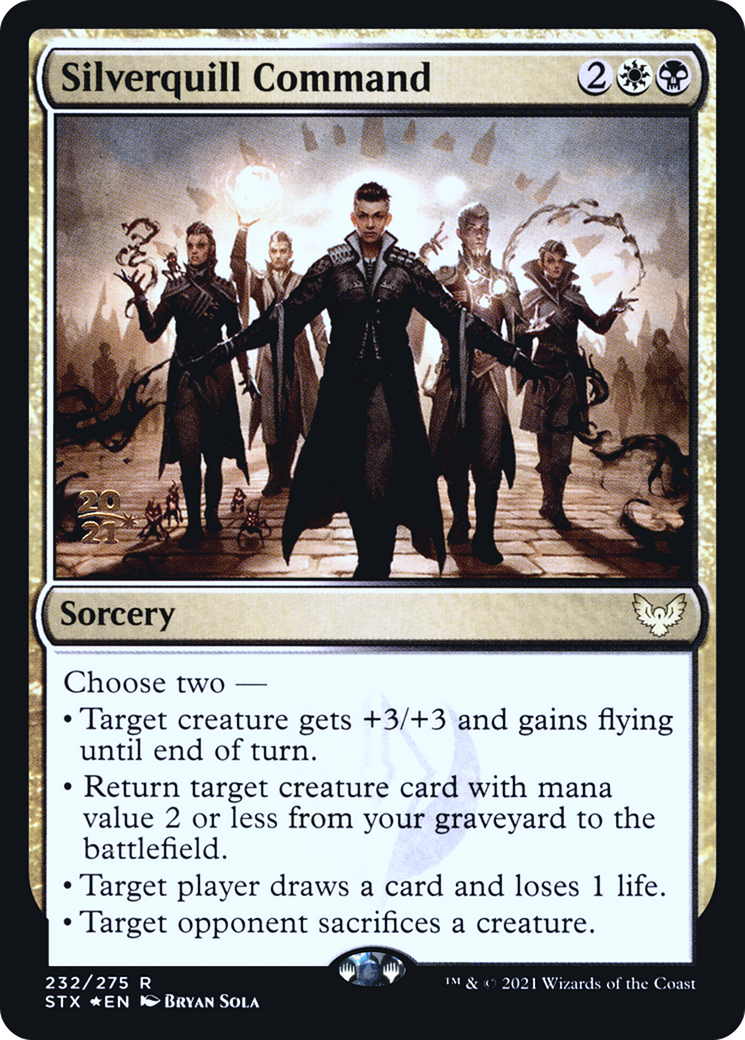 Silverquill Command (PRE-232S) - Strixhaven: School of Mages Promos Foil