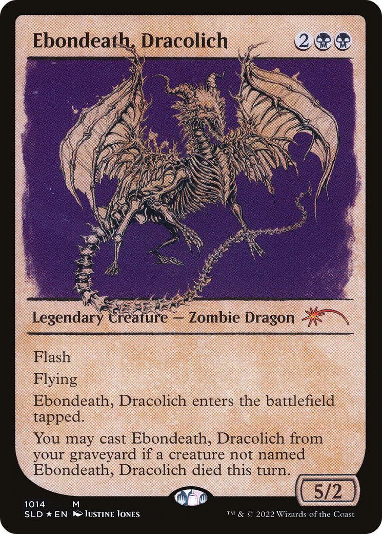 Ebondeath, Dracolich (Showcase) (SLD-1014) - Secret Lair Drop: (Showcase) Foil