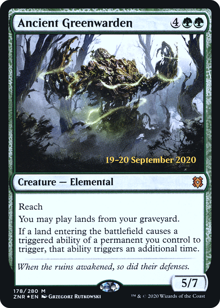 Ancient Greenwarden (PRE-178) - Zendikar Rising Promos Foil