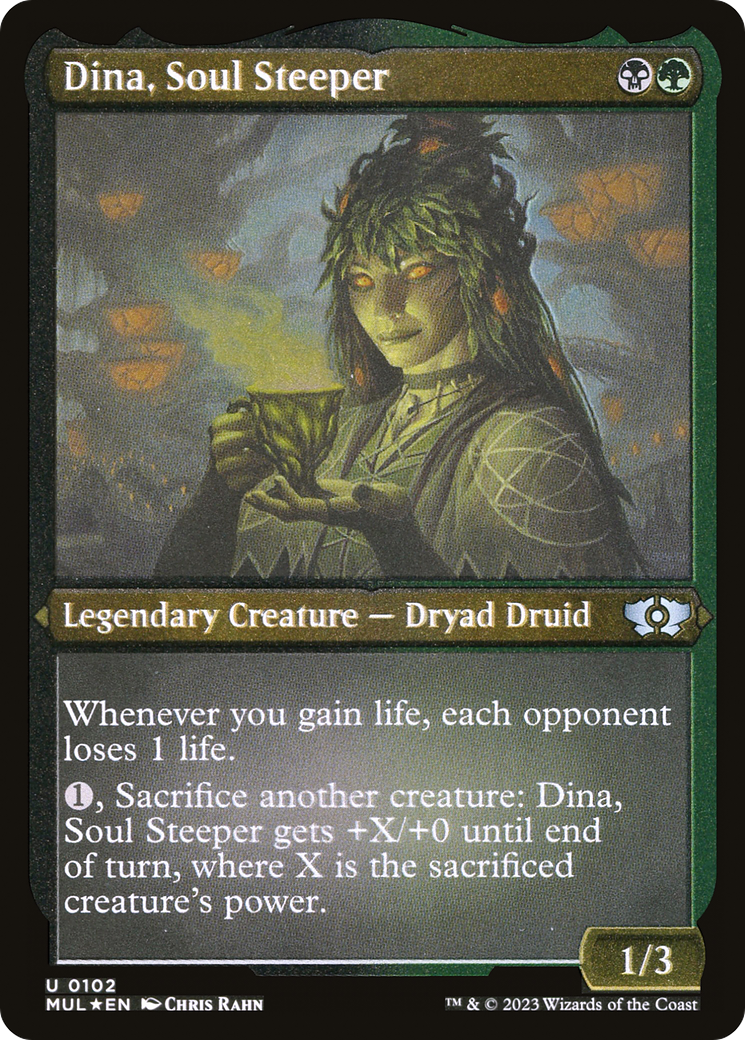 Dina, Soul Steeper (MUL-102) - Feuille gravée Multiverse Legends