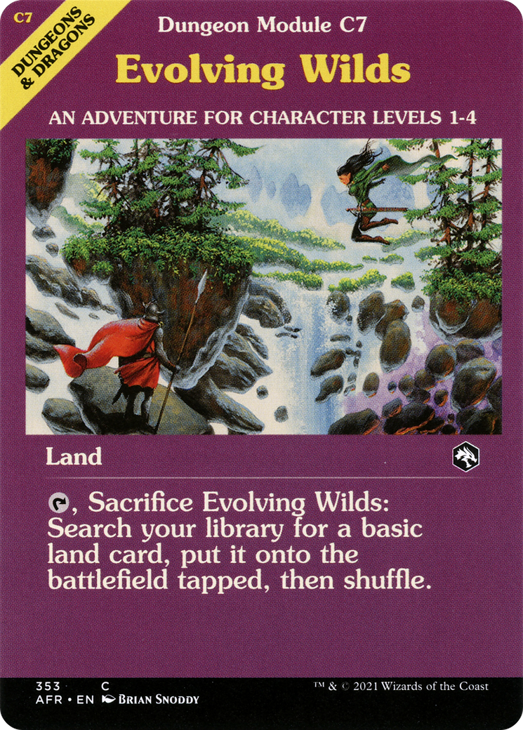 Evolving Wilds (AFR-353) - Aventures dans les Royaumes Oubliés : (Vitrine) Feuille