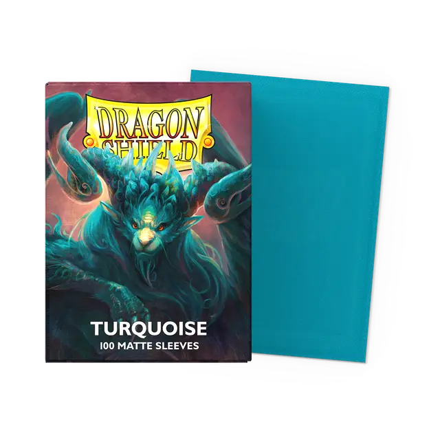 Dragon Shield - Turquoise - Pochettes mates - Taille standard