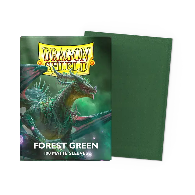 Dragon Shield - Vert forêt - Pochettes mates - Taille standard