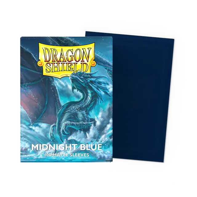 Dragon Shield - Bleu nuit - Pochettes mates - Taille standard