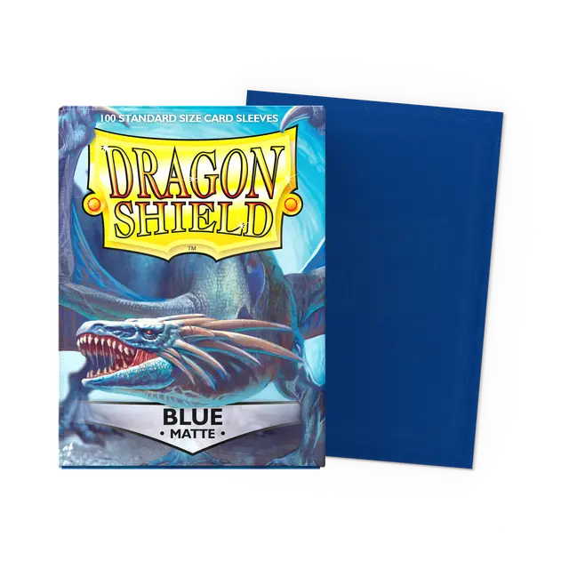 Dragon Shield - Bleu - Pochettes mates - Taille standard