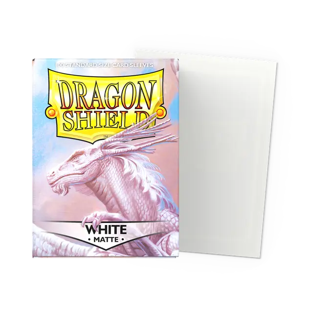 Dragon Shield - Blanc - Pochettes mates - Taille standard