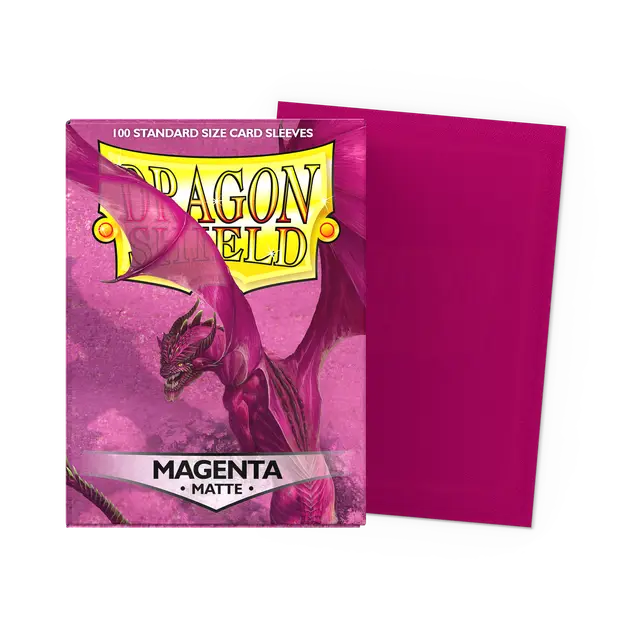 Dragon Shield - Magenta - Pochettes mates - Taille standard