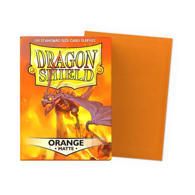 Dragon Shield - Orange - Matte Sleeves - Standard Size