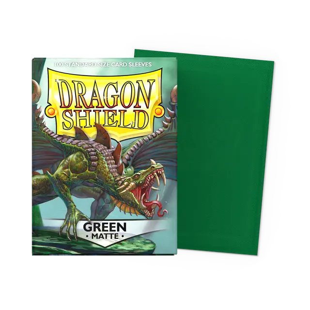 Dragon Shield - Vert - Pochettes mates - Taille standard