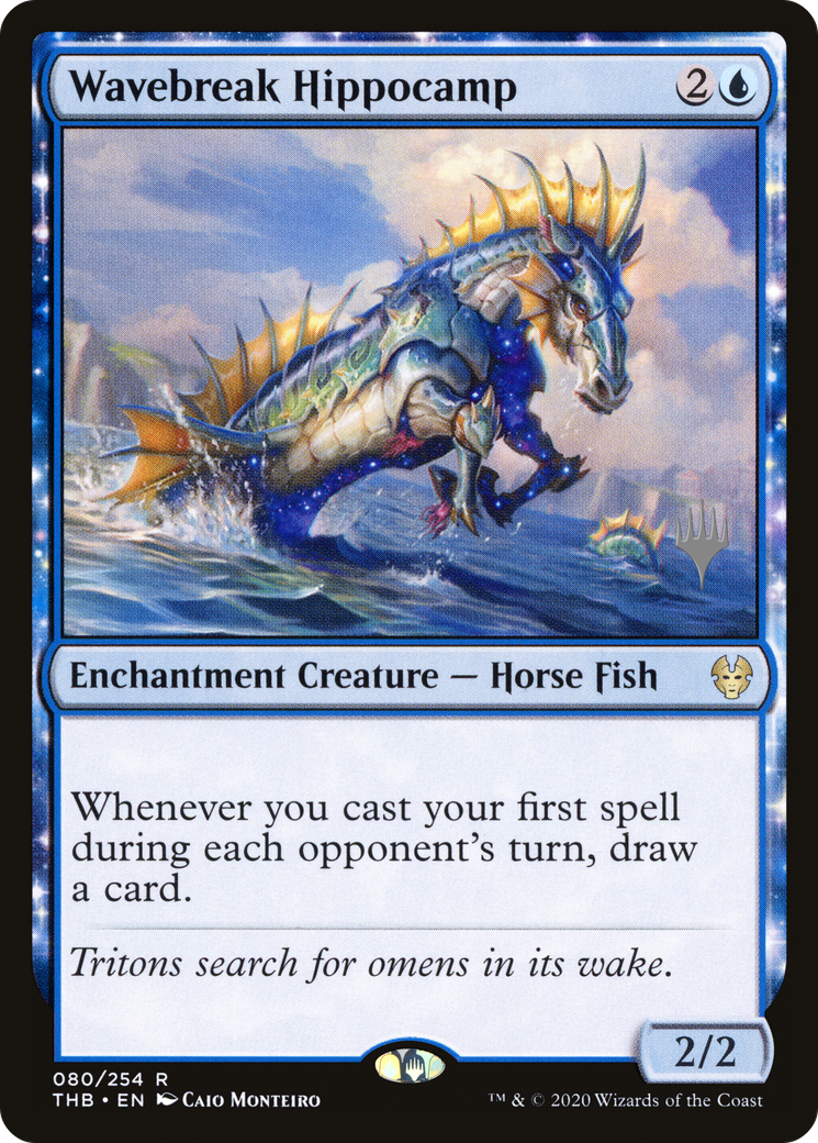 Wavebreak Hippocamp (PPTHB-080) - Theros Beyond Death Promos: (enchantment) Foil